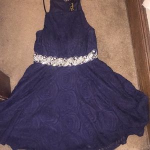 Navy blue homecoming dress
